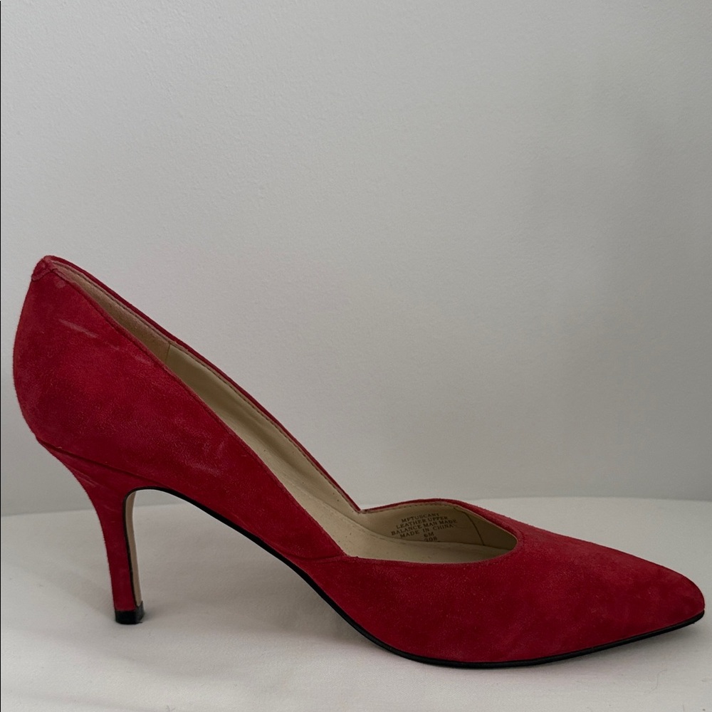 Marc Fisher Red Suede Heels